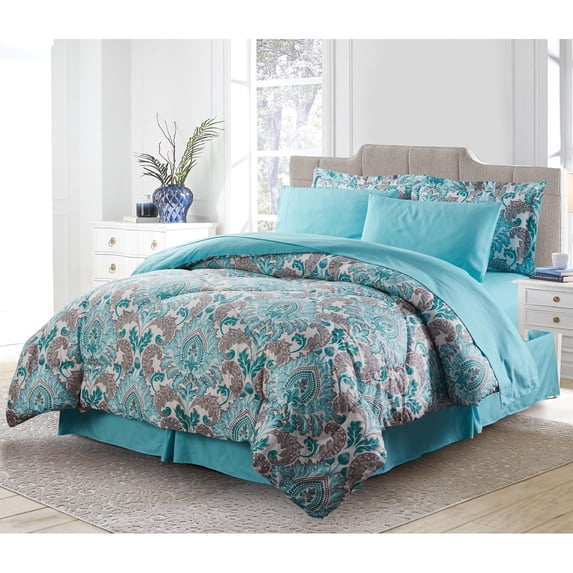 Bibb Home 8 Piece Down Alternative Bed in a Bag Set