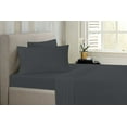 thumbnail image 1 of Bibb Home Antimicrobial 4 Piece Solid Sheet Set - 6 Colors - Grey - King, 1 of 5