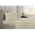 thumbnail image 1 of Bibb Home Antimicrobial 4 Piece Solid Sheet Set - 6 Colors - Ivory - King, 1 of 5