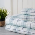thumbnail image 1 of Bibb Home Holiday &amp; Winter Printed Flannel Sheet Set 100% Cotton, 1 of 9