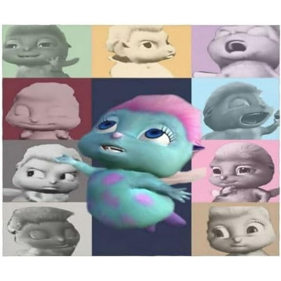 Erboli Bibble Blanket Meme Soft Warm and Comfortable Bibble Poster Throw Blanket Lightweight Plush Cozy Throw Fleece Blankets for Couch Bed Or Sofa 40x30 Inch