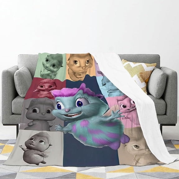 Erboli Bibble Blanket Meme Soft Warm and Comfortable Bibble Poster Throw Blanket Lightweight Plush Cozy Throw Fleece Blankets for Couch Bed Or Sofa 60x50 Inch