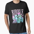 thumbnail image 1 of Bibble Collage Colorful Fun Cartoon Fantasy Character Art Unisex T-Shirt, up to size 5XL, 1 of 2