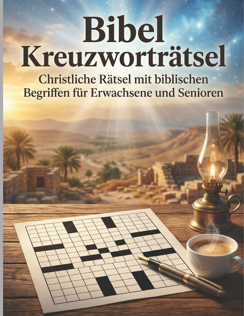 Bibel KreuzwortrÃ¤tsel GroÃdruck: Christliche RÃ¤tsel mit biblischen Begriffen fÃ¼r Erwachsene und Senioren, (Paperback)