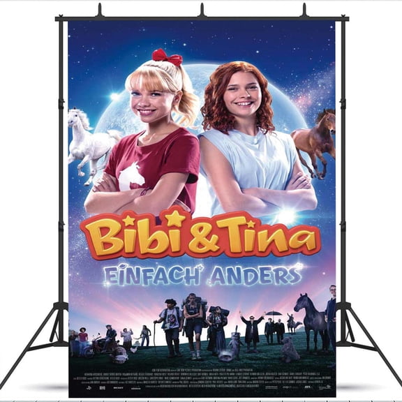 Bibi and Tina school Backdrop Background Banner Birthday Party Supplies Taspestry Wall Decor Poster Lover