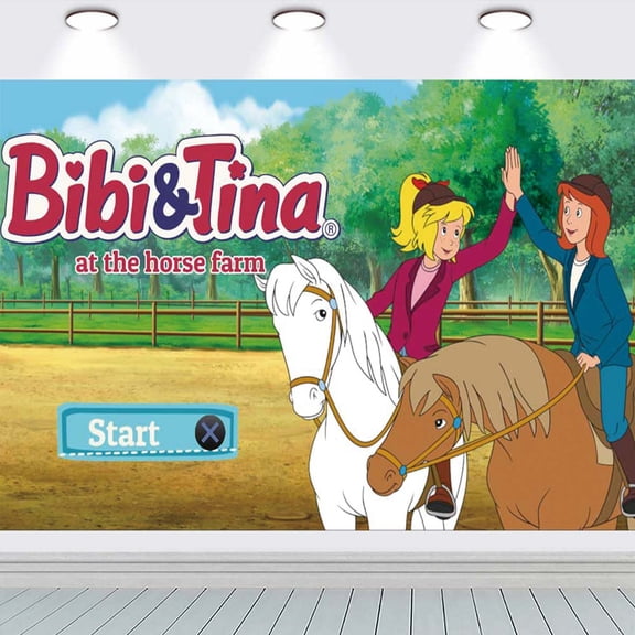 Bibi and Tina school Backdrop Background Banner Birthday Party Supplies Taspestry Wall Decor Poster Lover
