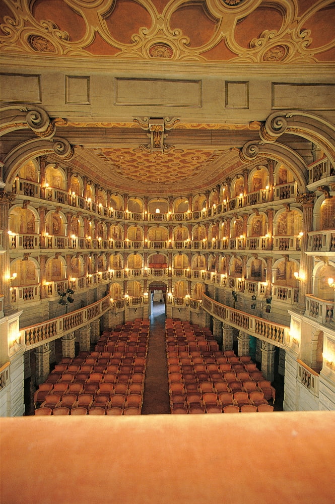 Bibiena Theater Known As The Scientifico Canvas Art -  (18 x 24)