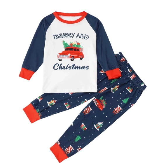 Bibifish Christmas Family Matching Pajama Sets Holiday Soft Sleepwear Cute Graphic Print Tops With Striped Bottoms Outfit Sets For Kid And Baby
