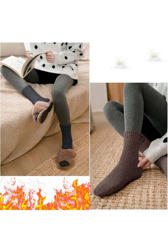 Christmas Socks Cute Mid Fuzzy Socks Novelty Colorful Xmas Tree Printed Sleeping Socks Cute Holiday Middle Socks For Ladies