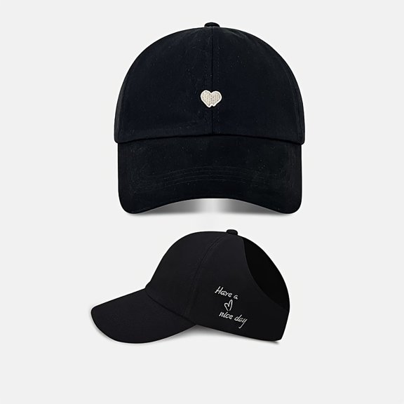 Bibifish Men’s Women’s Baseball Cap Half Top Ponytail Opening Cycling Baseball Hat