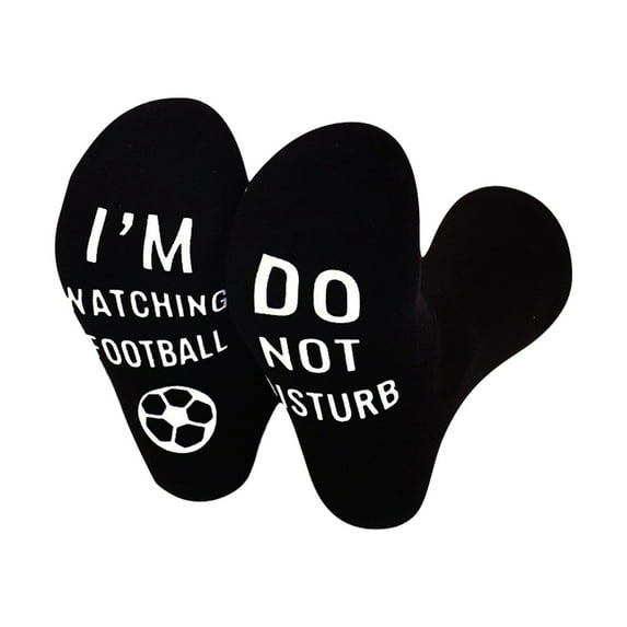 Bibifish Mens And Womens Novelty Socks Soft Crew Length Socks Funny Letter Pattern Grips Casual Daily Lounging Comfortable Funny Socks