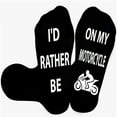 thumbnail image 1 of Bibifish Mens And Womens Novelty Socks Soft Slipper Socks Funny Letter Pattern Grips Crew Length Casual Daily Comfortable Funny Socks, 1 of 4