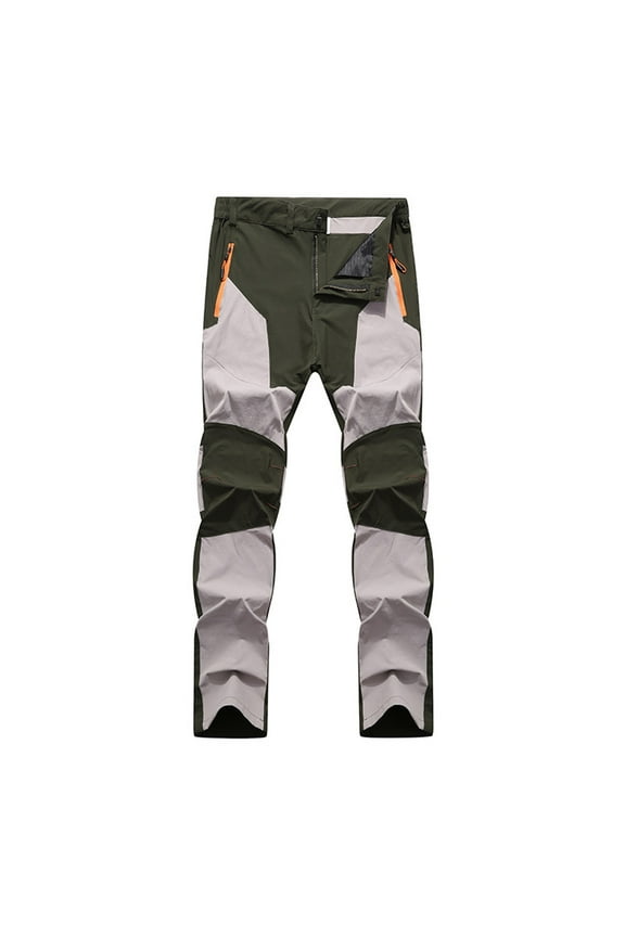 Mens Cargo Pants Outdoor Warm Hiking Pants Windproof Water-Resistant Athletic Trousers Camping Hiking Thermal Cargo Pants