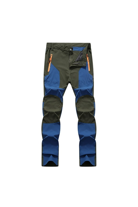 Mens Cargo Pants Outdoor Warm Hiking Pants Windproof Wear Camping Climbing Long Trousers Multiple Pockets Comfortable Pants