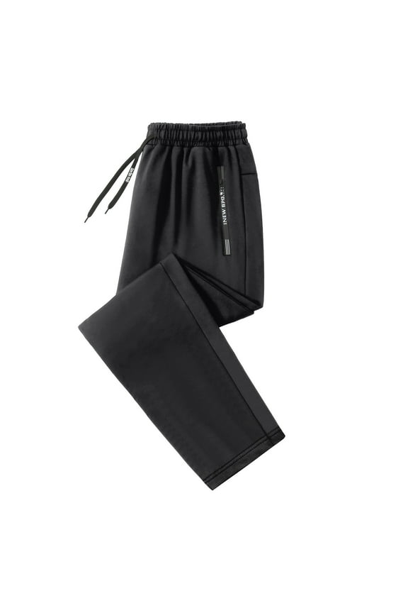 Mens Casual Joggers Drawstring Waist Label Detail Elastic Tapered Leg Pants Soft Texture Casual Outdoor Sports Daily Wear Sweatpants