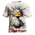 thumbnail image 1 of Bibifish Mens Crew Neck Short Sleeve Graphic T-Shirts Funny Print Soft Casual Streetwear Novelty Oversized Tee Shirt, 1 of 3
