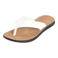 thumbnail image 1 of Bibifish Mens Flip Flops Leather Simple Flat Thong Sandals Comfort Casual Outdoor Beach Slippers, 1 of 9