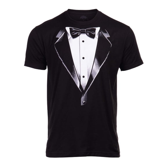 Bibifish Mens Graphic T-Shirts Crew Neck Short Sleeve Tuxedo Print T Shirts Soft Casual Party Streetwear Novelty Tee Shirt