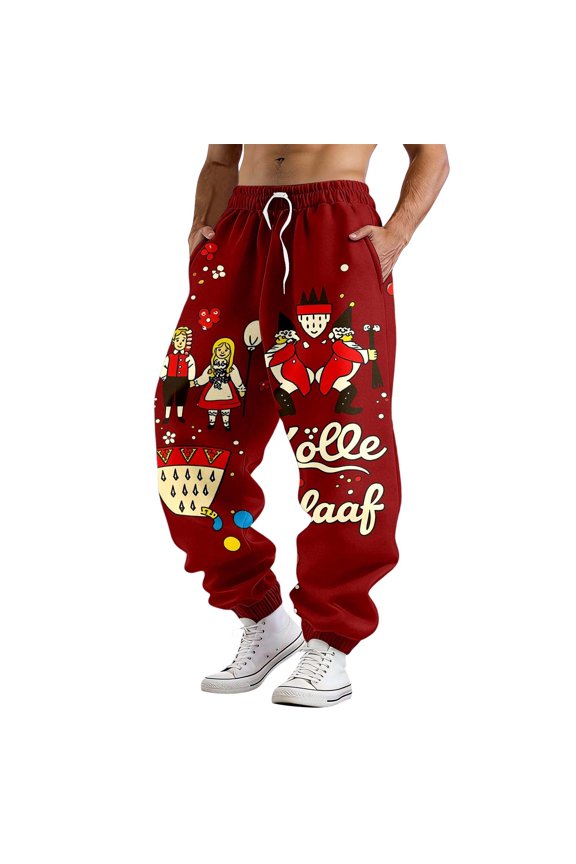 Mens Pants Carnival Graphic Printed Joggers Festival Comfortable Casual Pants Relaxed Fit Everyday Wear Trousers With Pockets