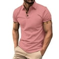 thumbnail image 1 of Bibifish Mens Polo Shirts Plaid Inner Lining Detail Shirts Mens Spring Summer Business Daily Wear Tops, 1 of 6