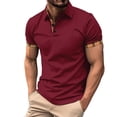 thumbnail image 1 of Bibifish Mens Polo Shirts Plaid Inner Lining Detail Shirts Mens Spring Summer Business Daily Wear Tops, 1 of 8