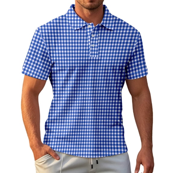 Bibifish Mens Polo Shirts Short Sleeve Classic Fit Casual Shirts Lightweight Summer Daily Wear Tops