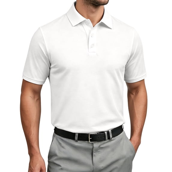 Bibifish Mens Polo Shirts Short Sleeve Classic Fit Golf Shirts Business Casual Lightweight Daily Wear Tops