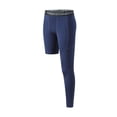 thumbnail image 1 of Bibifish Mens Single Leg Compression Fabric 4-Way stretch Tights Waistband Side Pocket Quick Dry Yoga Fitness Gym Outdoor Daily leggings, 1 of 2