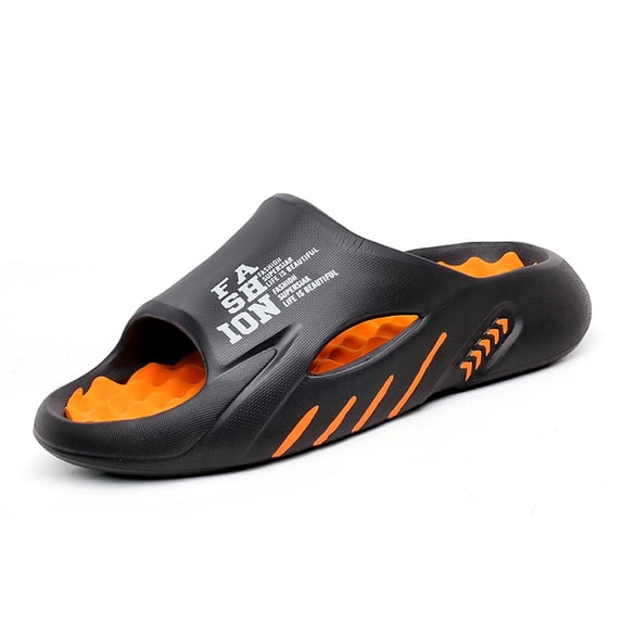 Bibifish Mens Slide Sandals Massage Insole Breathable Open Toe Slippers Casual Outdoor Beach Comfort Shoes