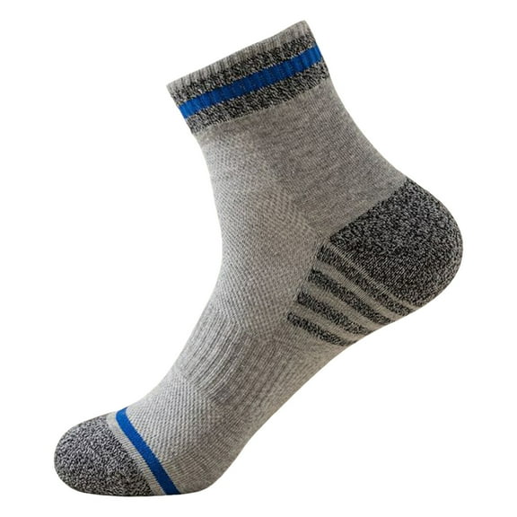 Bibifish Mens Socks Fall Winter Solid Color Comfy Towel Bottom Honeycomb Non Sports Mid Calf Socks Breathable Basketball Socks