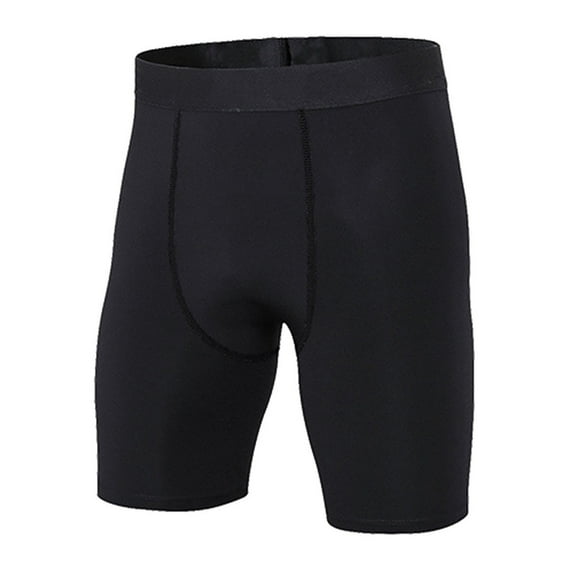 Bibifish Mens Sports Shorts Black High Waist 3D Pouch Compression shorts Stretchy Quick Dry Moisture Wicking Gym Workout Training Shorts