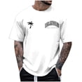 thumbnail image 1 of Bibifish Mens T Shirt Short Sleeve Crew Neck Color Block Print Athletic Tees Summer Casual Sports Workout Tops, 1 of 4