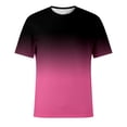 thumbnail image 1 of Bibifish Mens T Shirt Short Sleeve Crew Neck Gradient Shade Tees Loose Street Summer Athletic Casual T-Shirts, 1 of 6