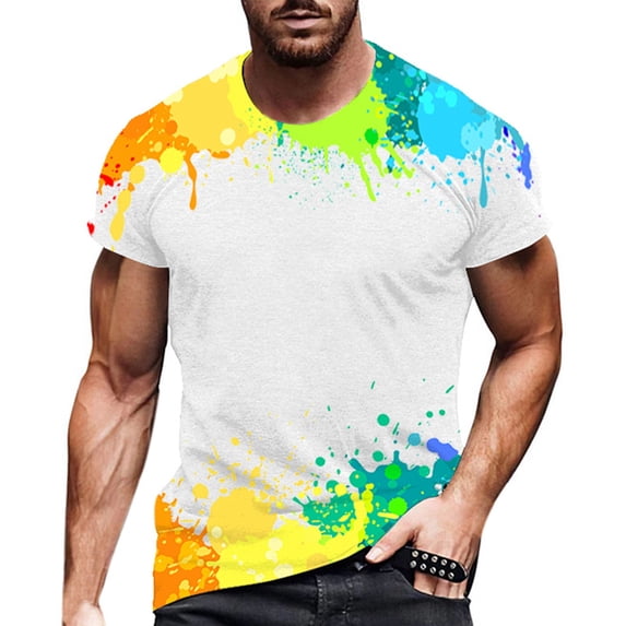 Bibifish Mens T Shirts Short Sleeve Crew Neck Slogan Distressed Print Tees Bar Party Funny Novelty Casual Tops