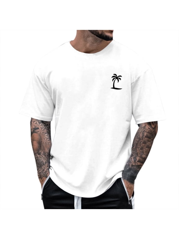Mens T Shirts Short Sleeve Crew Neck Dripping Foam 3D Print Tees Optical Illusion Funny Summer Casual Tops