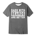 thumbnail image 1 of Bibifish Mens T-Shirts Loose Fit Crew Neck Block Letter Print Tshirts Casual Daily Short Sleeve Comfort Tee Tops, 1 of 2