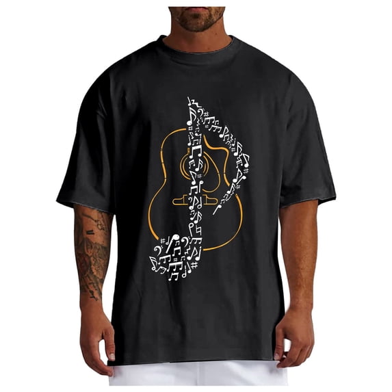 Bibifish Mens T-Shirts Loose Fit Crew Neck Short Sleeve Minimal Print Tshirts Casual Daily Basic Tee Tops