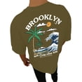 thumbnail image 1 of Bibifish Mens T-Shirts Oversize Back Graphic Letter Print Tees Streetwear Casual Short Sleeve Tshirts, 1 of 7