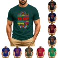 thumbnail image 1 of Bibifish Mens T Shirts Short Sleeve Crew Neck Latina Floral Letter Print Tees Hispanic Culture Casual Summer Daily Tops, 1 of 5
