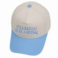 thumbnail image 1 of Bibifish Mens Two Tone Baseball Cap "It'S A Bad Day To Be A Hot Dog" Embroidered Print Black And White Adjustable Funny Daily Hats, 1 of 2