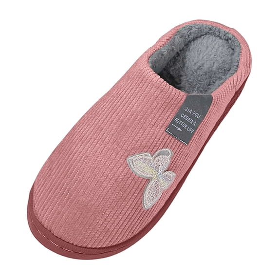 Bibifish Mens Womens Fall Fuzzy Slippers Non Slip Thick Wear Resistant Sole Slip On Fleece Lined Indoor Home Winter Slippers
