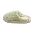 thumbnail image 1 of Bibifish Mens Womens Fuzzy Slippers Cute Wave Pattern Thick Sole Warm Indoor House Slippers Indoor Plush Slippers, 1 of 9