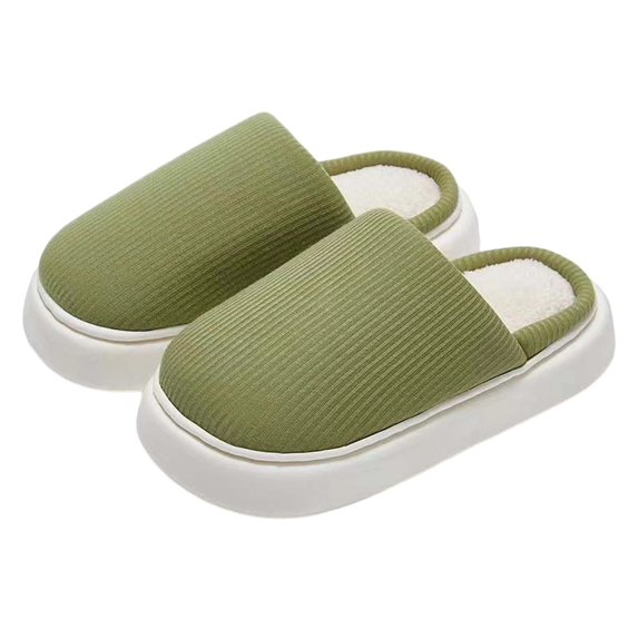 Bibifish Mens Womens Fuzzy Slippers Thick Non Slip Sole Soft Plush Upper Slip On Fleece Lined Warm Wear Indoor Home Winter Slippers