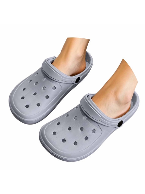 Mens Womens Garden Clogs Soft Sole Fashion Closed Toe Slide Sandals Summer Beach Casual Shoes