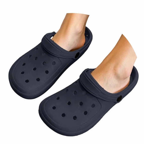 Bibifish Mens Womens Garden Clogs Solid Color Closed Toe Slide Sandals Lightweight Casual Outdoor Beach Slippers