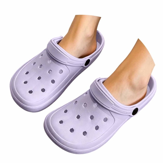 Bibifish Mens Womens Garden Clogs Solid Color Closed Toe Slide Sandals Lightweight Casual Outdoor Beach Slippers
