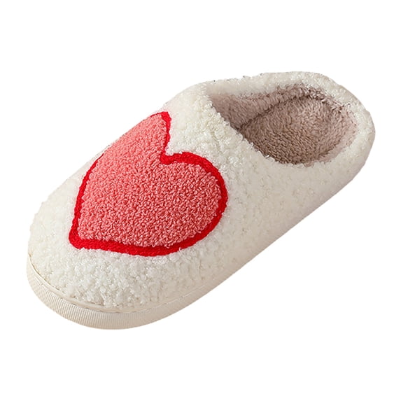 Bibifish Mens Womens Plush Slippers Lovely Cartoon Winter House Slippers Thick Sole Warm Indoor Fuzzy Slippers