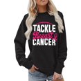thumbnail image 1 of Bibifish Sweatshirts For Women Cancer Letter Print Fall Soft Crewneck Sweatshirts Casual Long Sleeve Pullover Tops, 1 of 4