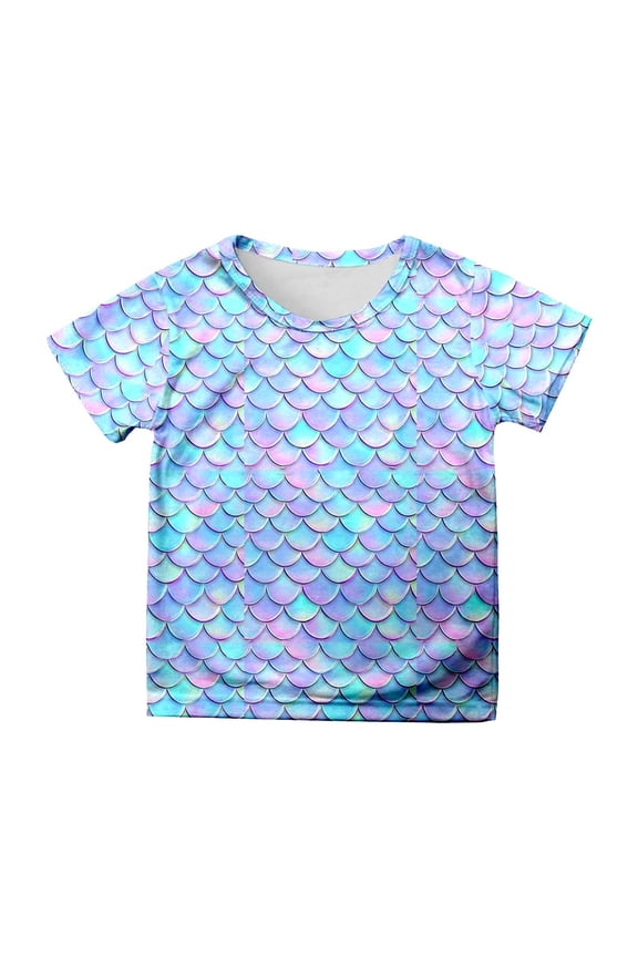 Bibifish Toddler Girls Tshirts Spring Trendy Music Note Graphic Crewneck Short Sleeve Tees Cool Soft Trendy Casual Daily Wear Girls Casual Tops