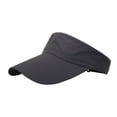 thumbnail image 1 of Bibifish Unisex Men Women Black Perforated Baseball Cap Long Brim Design Lightweight Cap Breathable Casual Outdoor Sports Activities Sun Protection Visor, 1 of 5